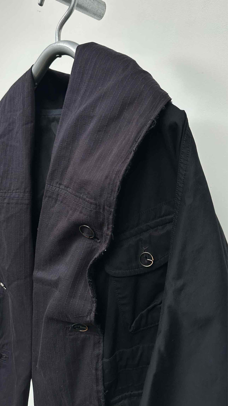 Kapital Pinstripe-hybrid Ring Coat