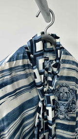 Dolce & Gabbana Half-sleeve Front-tie Printed Shirt