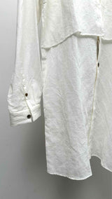 Indivisual Sentiments Oversized Collar-Less Shirt Dress