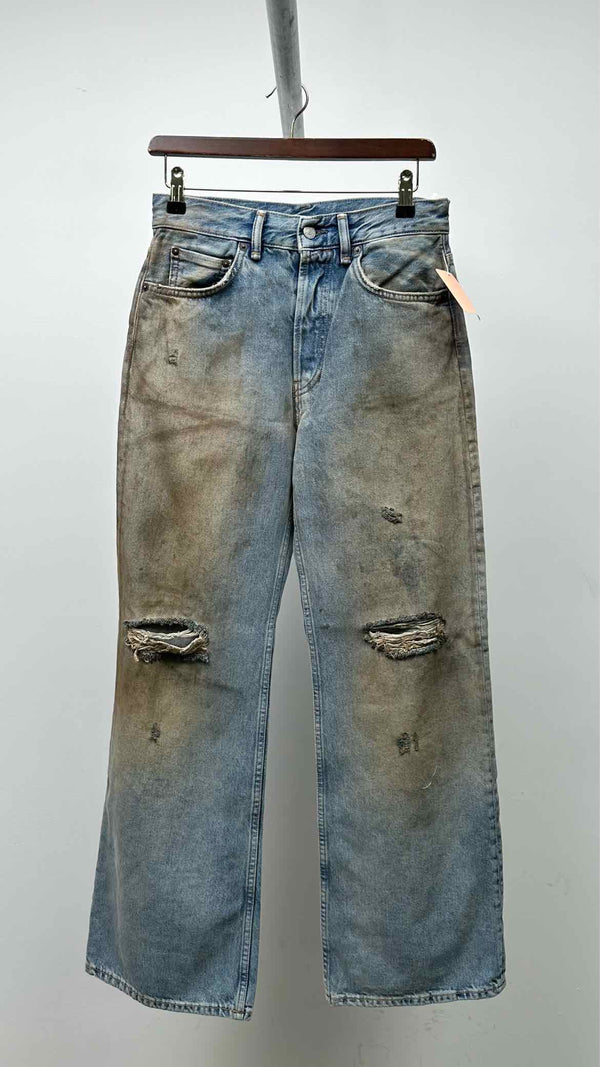 Acne Studios 202TM Distressed Penicillin Wide Jeans