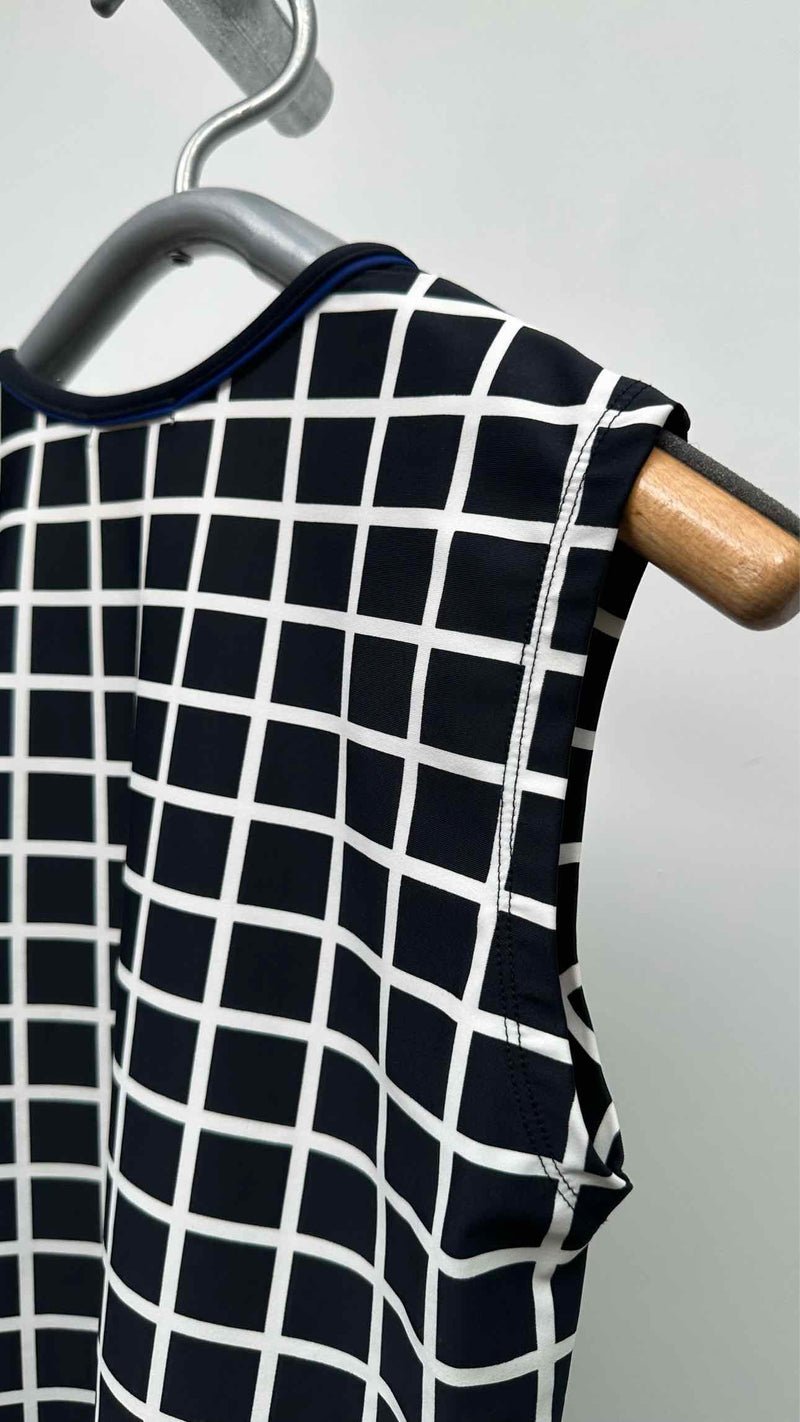 Issey Miyake N/S Plaid Hybrid Top