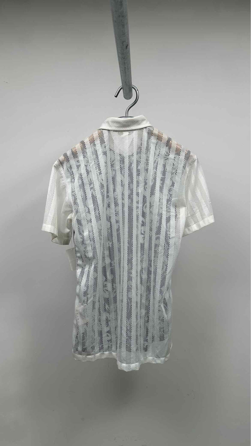 Comme Des Garçons Shirt S/S Floral Mesh Shirt