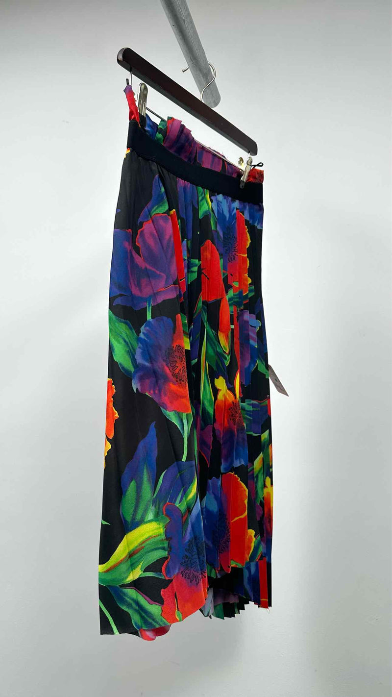 Balansa Mid-length Pleated Floral Skirt