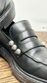 Balenciaga Studded Accent Loafers