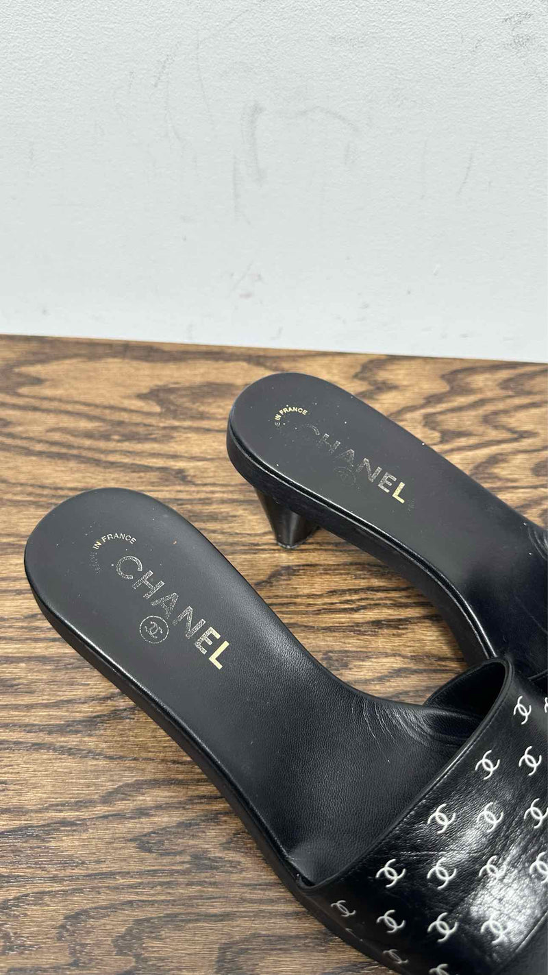 Chanel Multi CC-logo Heel Sandals