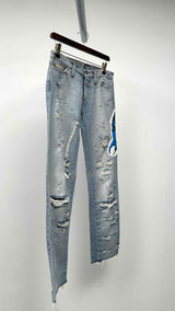 Dolce & Gabbana X DC Comics Distressed Badman Patch Jeans