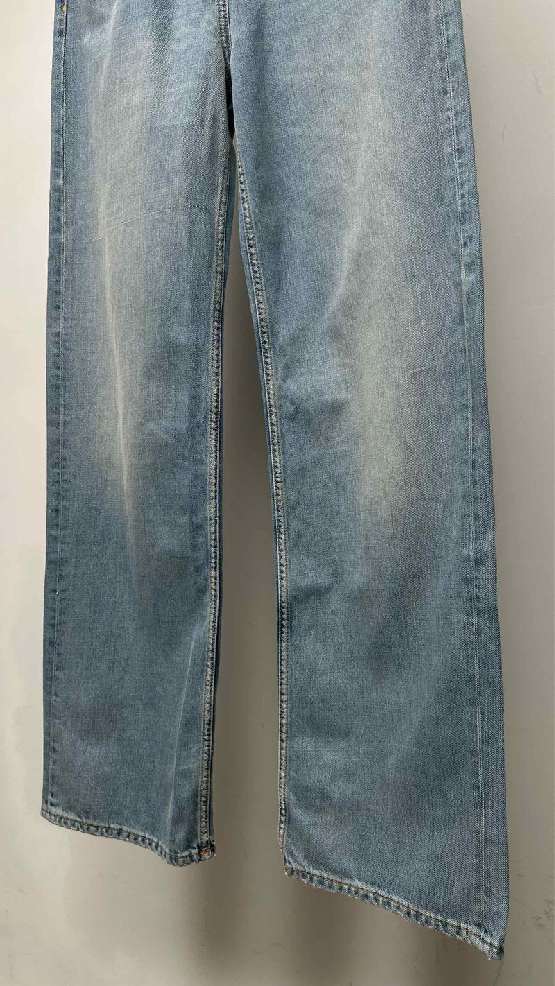 Givenchy Distressed Waist Docking Wide Jeans