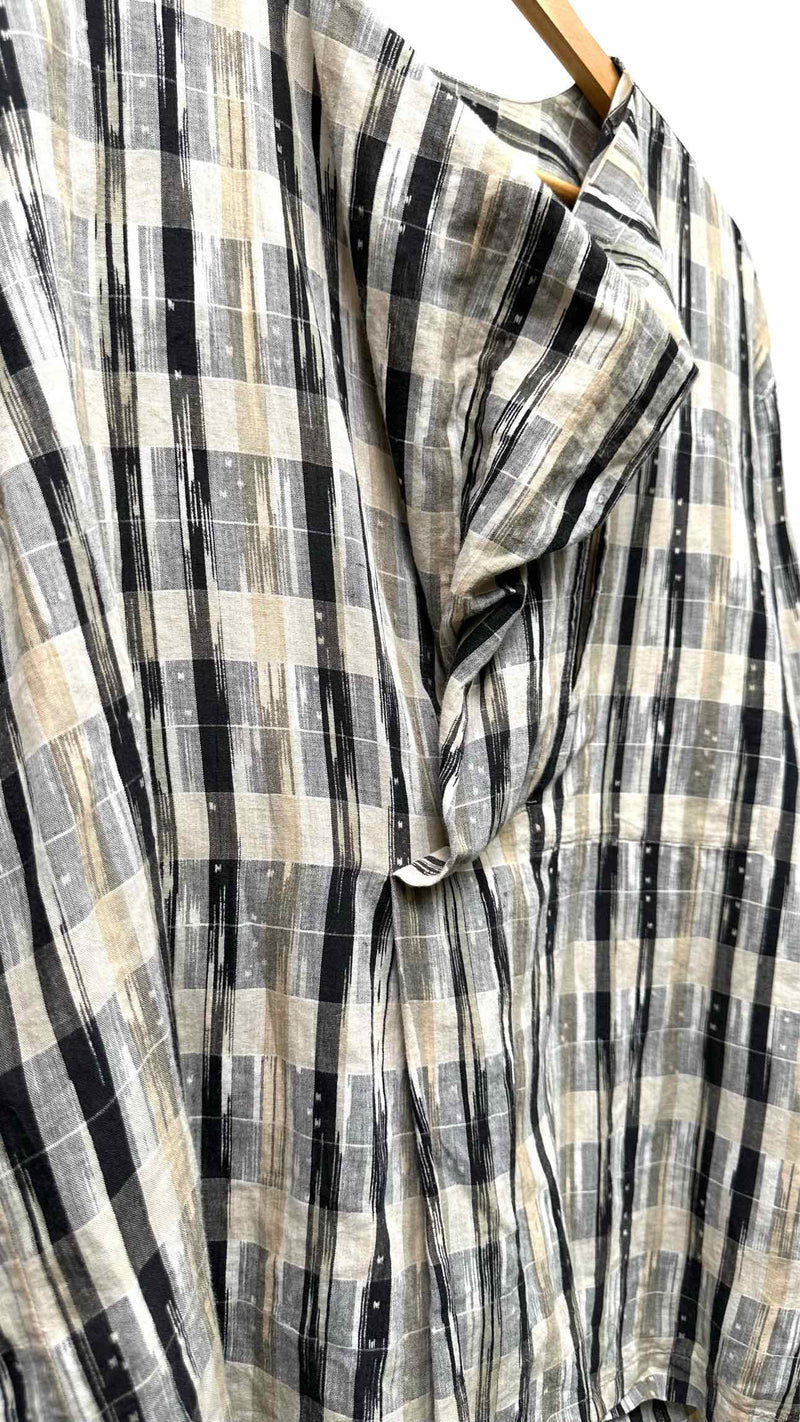 Issey Miyake Men L/S Check Top