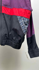 Balenciaga Plaid Color-Blocking Jacket