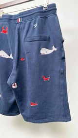 Thom Browne Embroidered Easy Shorts