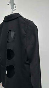 Black Comme Des Garçons Back Cut-out Jacket