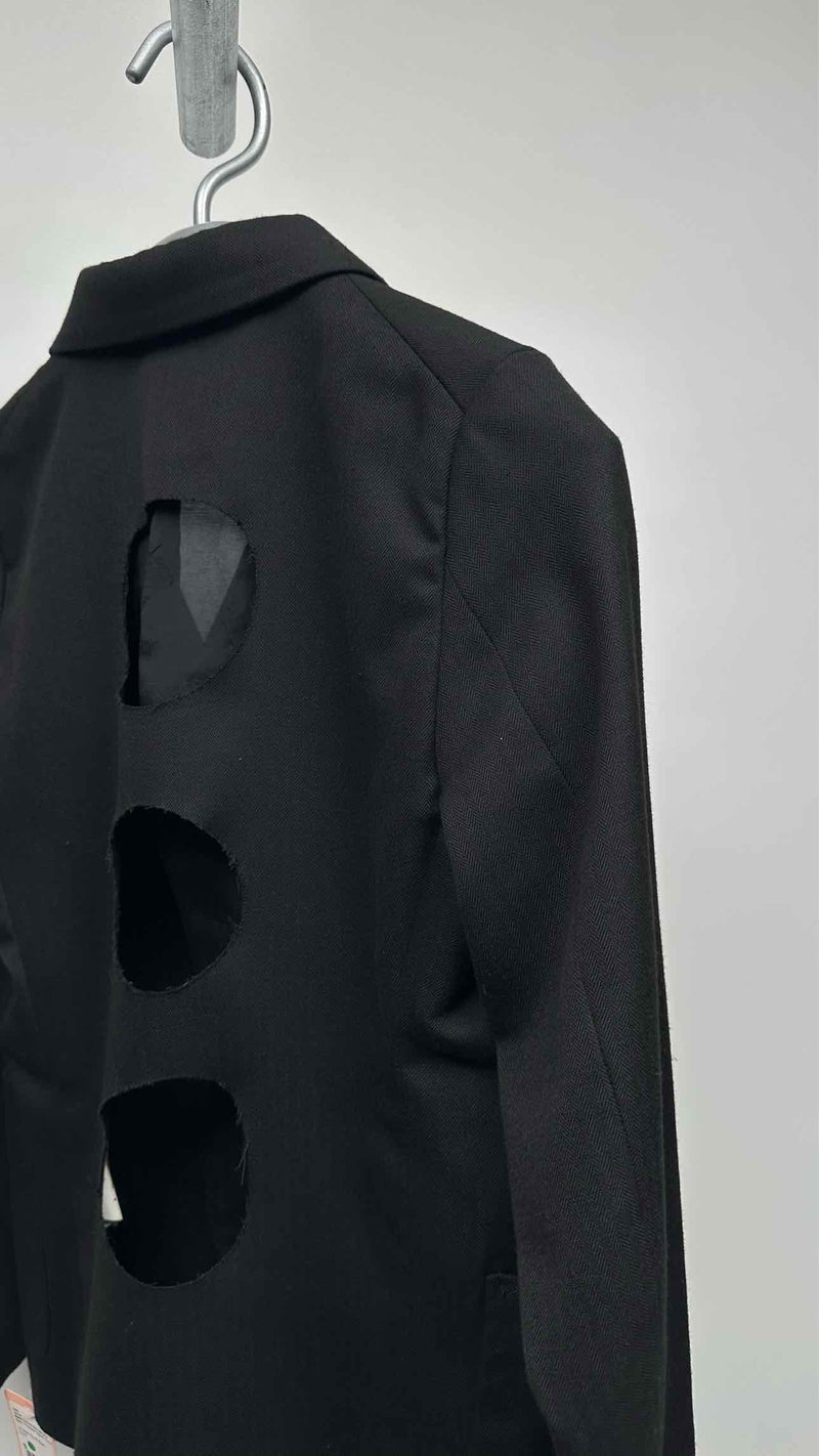 Black Comme Des Garçons Back Cut-out Jacket