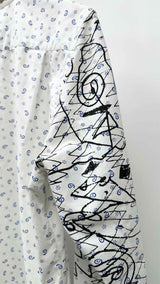 Comme Des Garcons Shirt L/S Detailed Printed Shirt