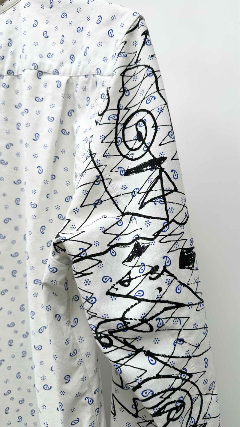 Comme Des Garcons Shirt L/S Detailed Printed Shirt