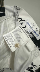 Comme Des Garçons Shirt Printed Wide Shorts