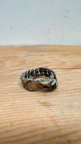 Carol Christian Poell Melted Silver Ring