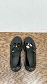 CELINE Triomphe Patent Leather Flats