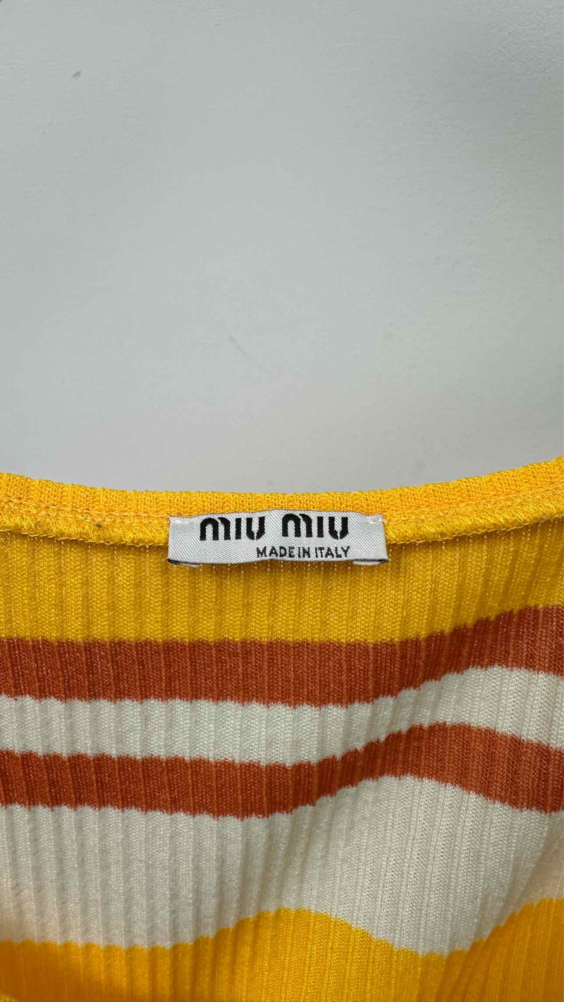 Miu Miu N/S Border Long Dress