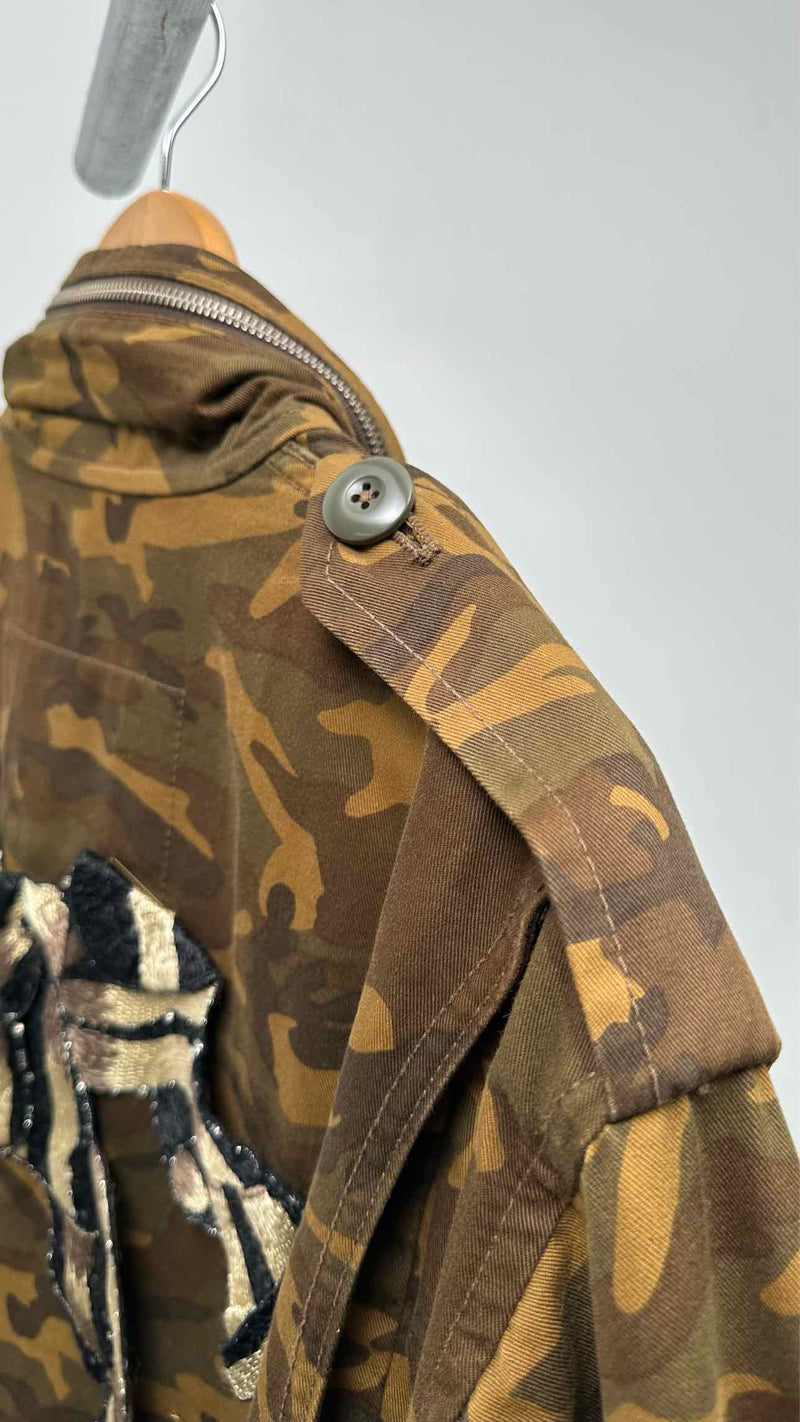 Marc Jacobs Back Embroidered Field Jacket