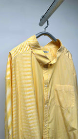 Balenciaga Back Logo Printed Oversized Stripe Shirt