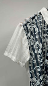 Comme Des Garçons Shirt S/S Floral Mesh Shirt