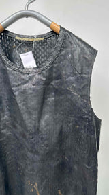 Carol Christian Poell Perforated-leather Object-dye Vest