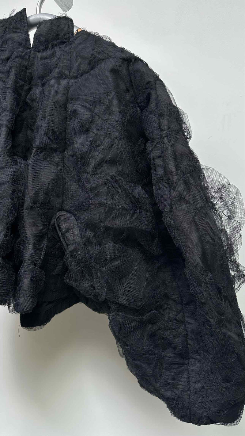 Comme Des Garcons Mesh Covered Padded Wide Jacket