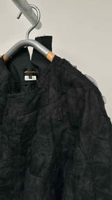 Comme Des Garcons Mesh Covered Padded Wide Jacket