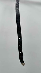Giorgio Armani Crocodile Embossed Leather Belt