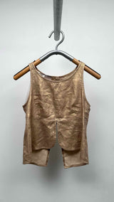 Chanel N/S Waxed Top