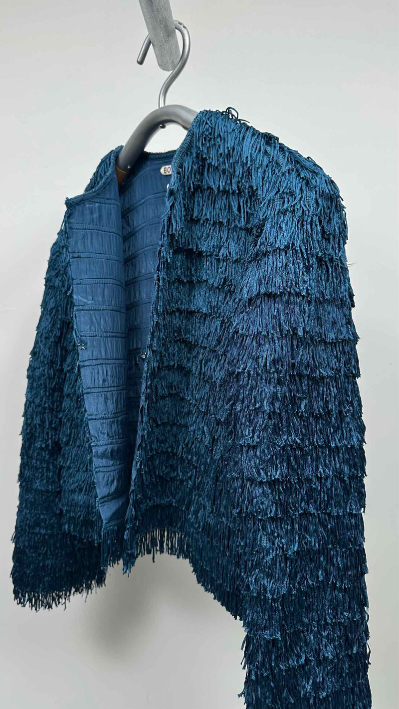 Bode L/S Petrol Bombard Fringe Top