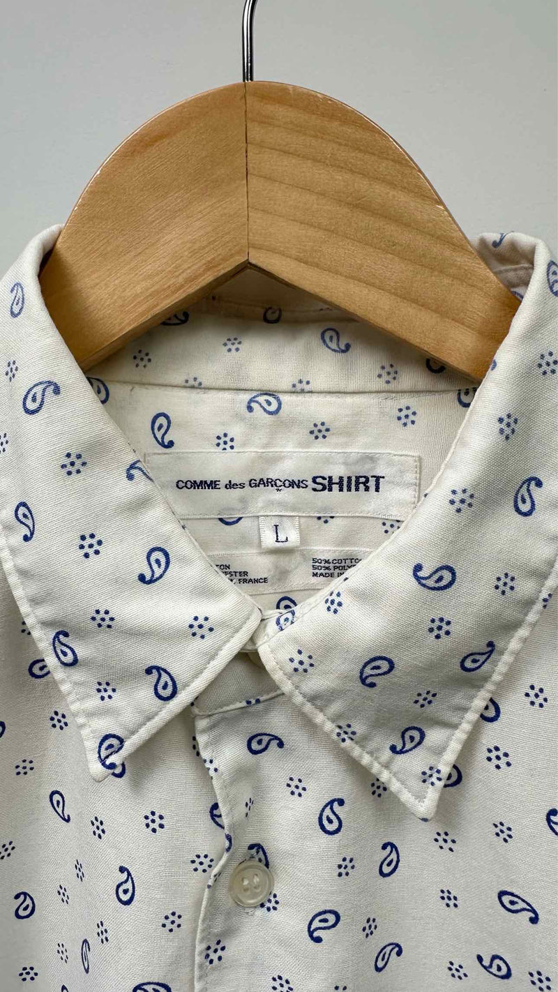 Comme Des Garcons Shirt L/S Detailed Printed Shirt