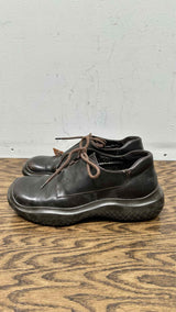 PRADA Sport Leather Square Sneakers