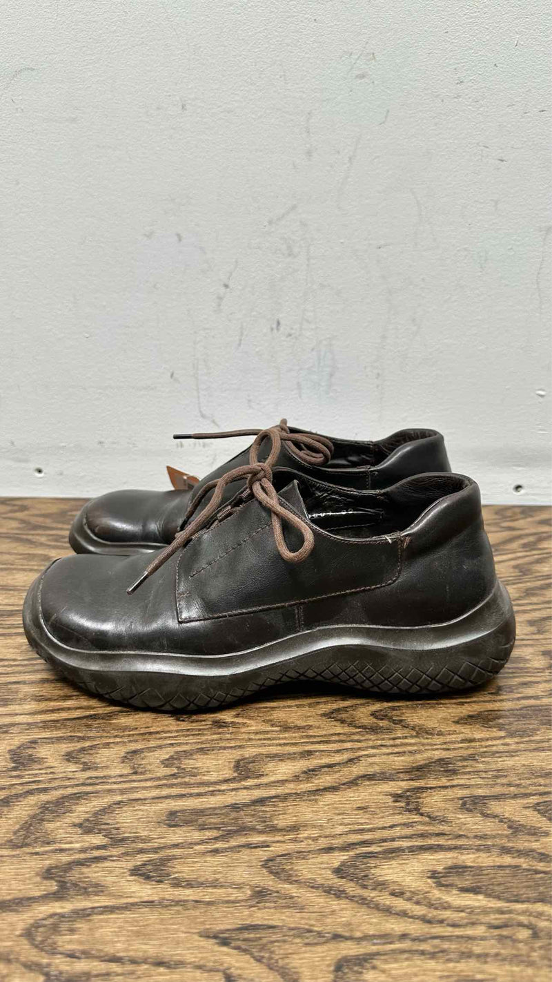 PRADA Sport Leather Square Sneakers