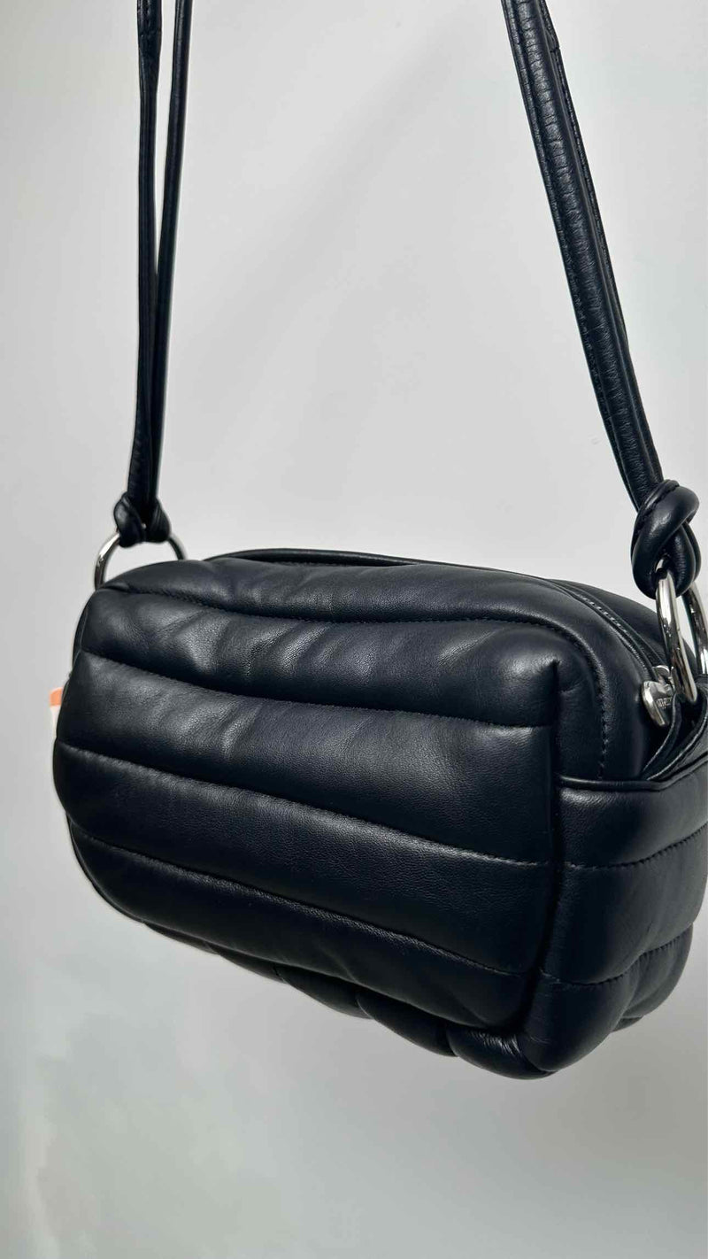 Marimekko Padded Leather Shoulder Bag