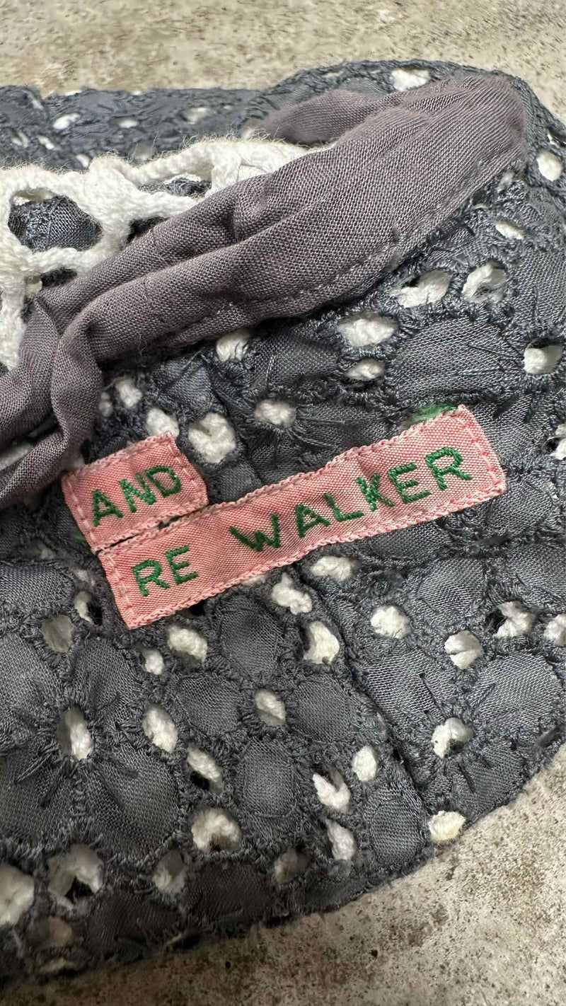 Andre Walker For Dover Street Market Reversible Lace Knit Wrap Cardigan
