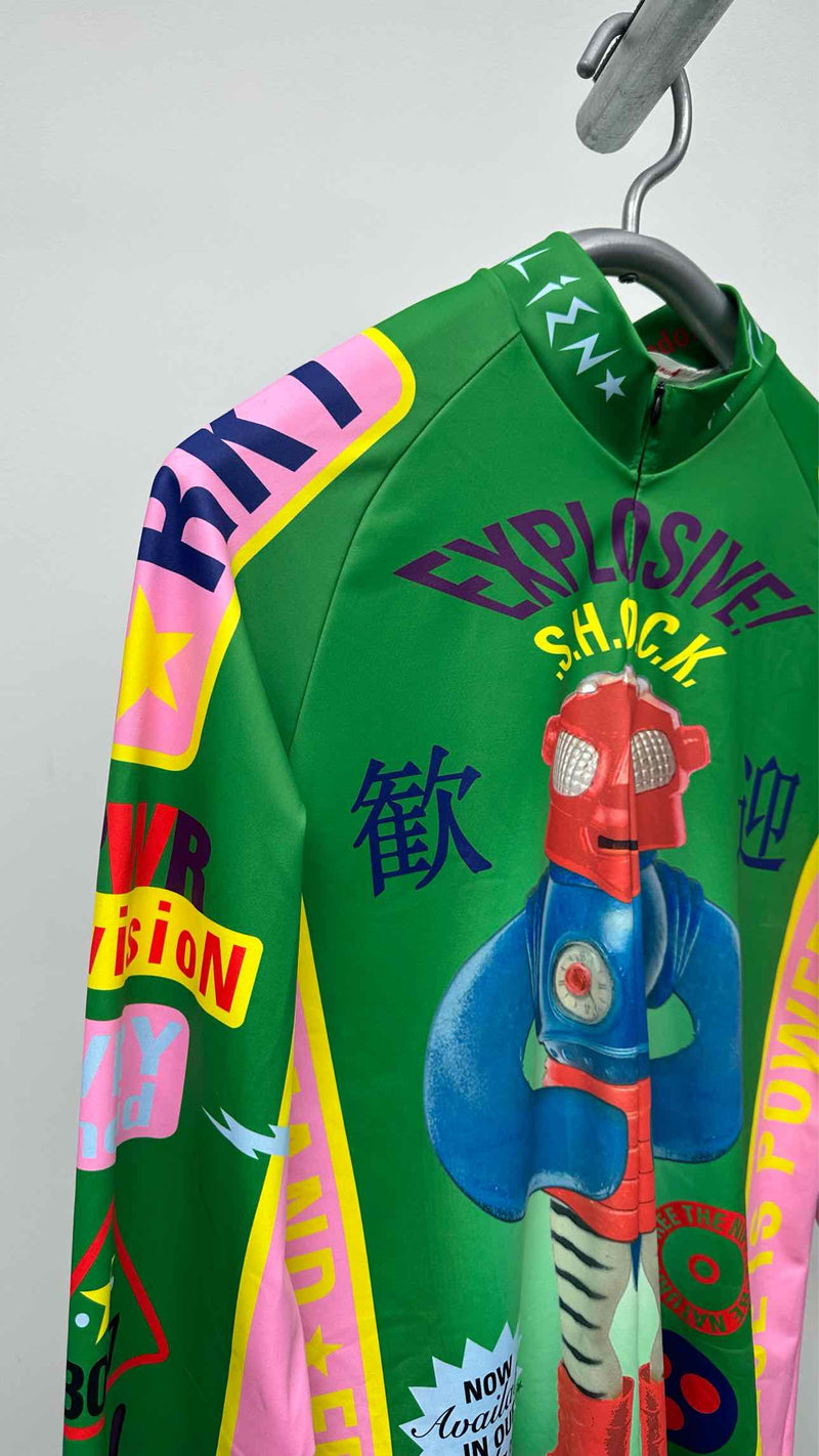 Walter Van Beirendonck L/S Robot Print Cycling Top