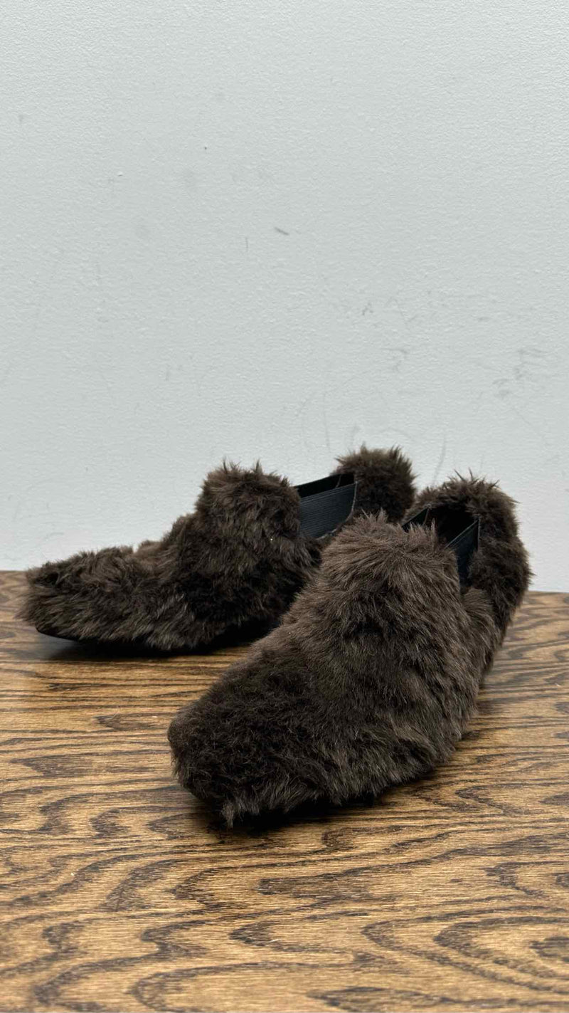 Junya Watanabe Faux-Fur Mules