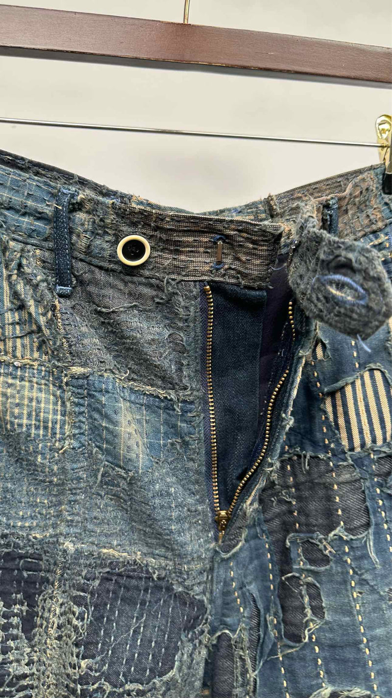 Kapital Boro Denim Shorts