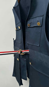 Thom Browne Vest Layered Hooded Coat