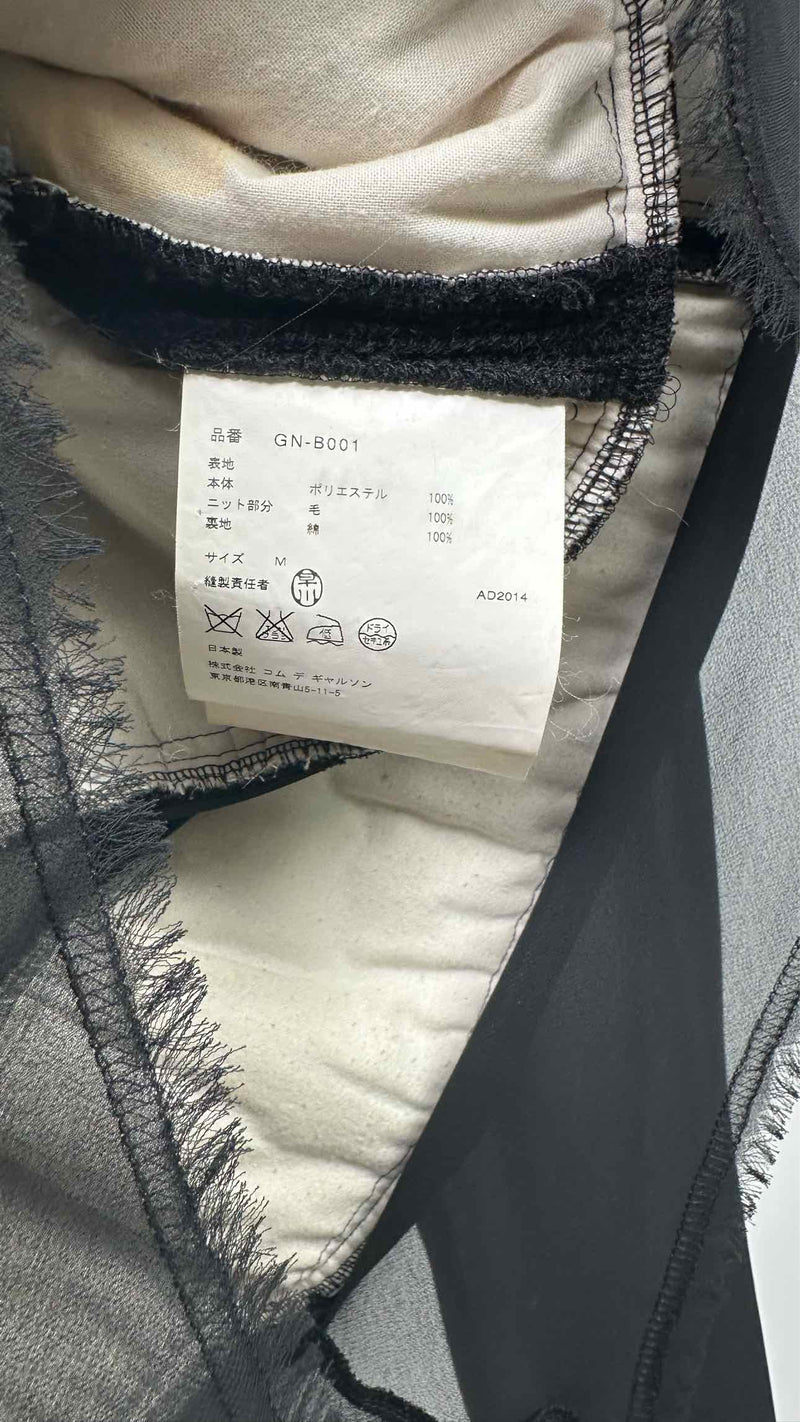 Comme Des Garcons L/S Sheer Knit Hybrid Top