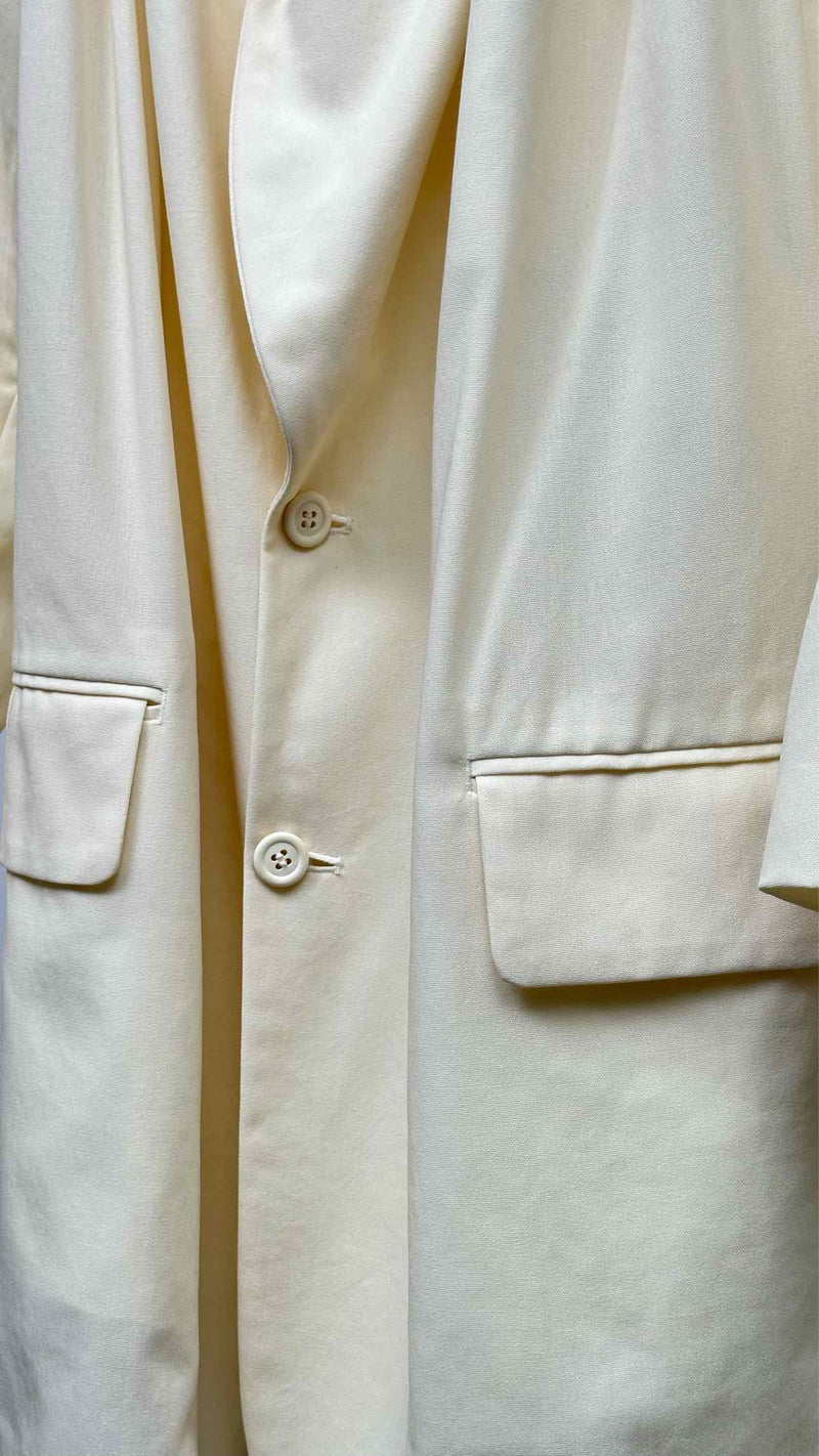 Comme Des Garcons Gathered Collar Light Jacket