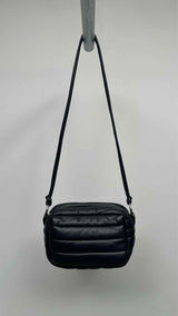 Marimekko Padded Leather Shoulder Bag