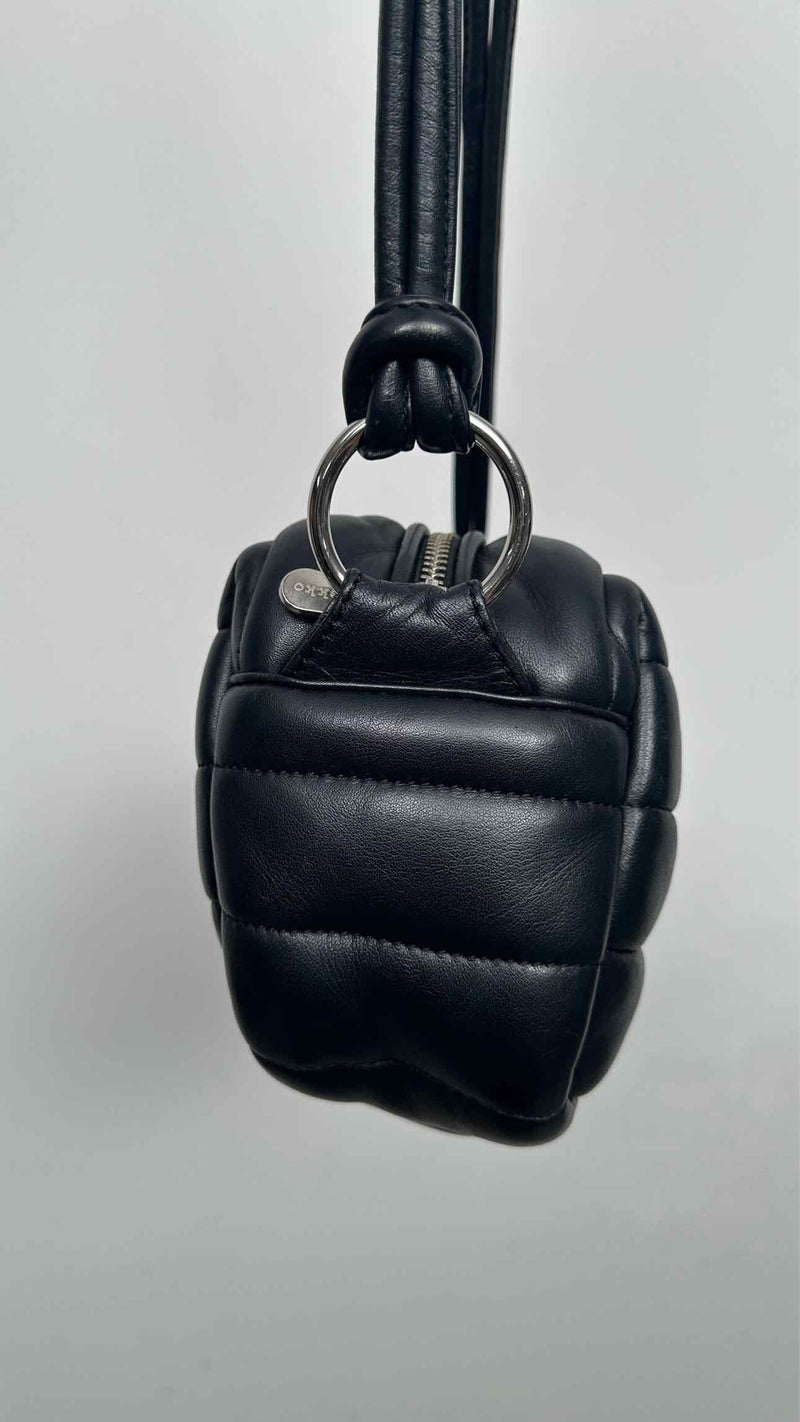 Marimekko Padded Leather Shoulder Bag