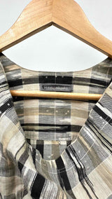 Issey Miyake Men L/S Check Top