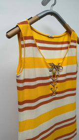 Miu Miu N/S Border Long Dress