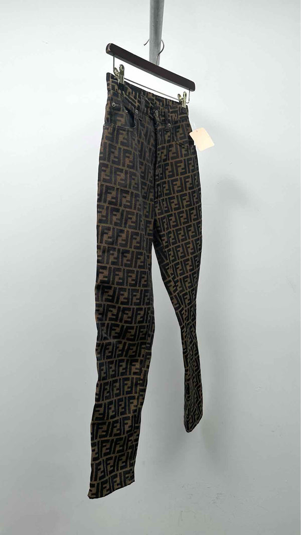 Fendi Jeans Monogram Pants