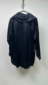 Comme Des Garcons Big-Collar Satin Long Shirt