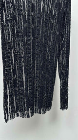Uma Wang L/S Stripe Mesh Top