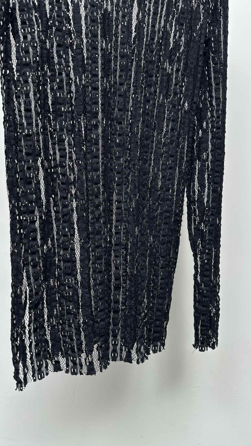 Uma Wang L/S Stripe Mesh Top